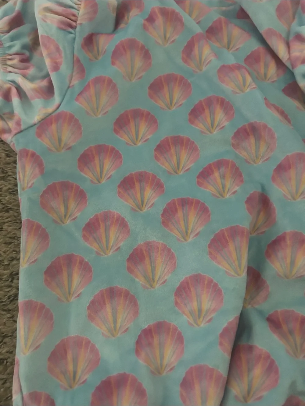 Love & Grow girls size 7 cutest softest set ever! Seashells
